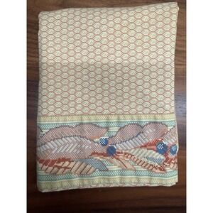 Vintage Frette Home Collection Pillow Sham 34x25 Italy Cotton Cottage Floral